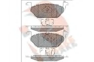 Комплект тормозных колодок, дисковый тормоз R BRAKE купить
