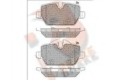Комплект тормозных колодок, дисковый тормоз R BRAKE купить