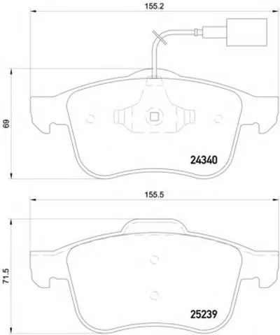 Комплект тормозных колодок, дисковый тормоз HELLA купить