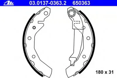 Комплект тормозных колодок ATE купить