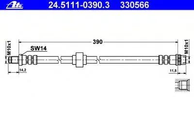 Тормозной шланг ATE купить
