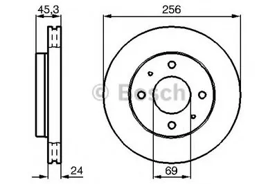 Тормозной диск BOSCH купить