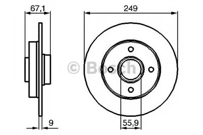 Тормозной диск BOSCH купить