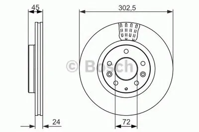 Тормозной диск BOSCH купить