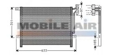 Конденсатор, кондиционер VAN WEZEL купить