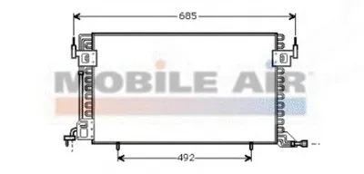Конденсатор, кондиционер VAN WEZEL купить