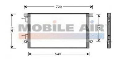 Конденсатор, кондиционер VAN WEZEL купить