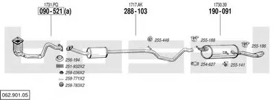 Система выпуска ОГ BOSAL купить