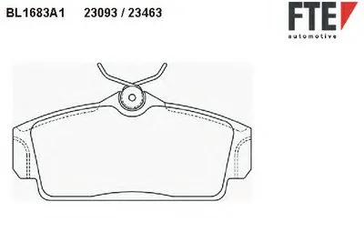Комплект тормозных колодок, дисковый тормоз FTE купить