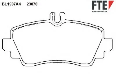 Комплект тормозных колодок, дисковый тормоз FTE купить