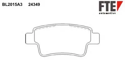 Комплект тормозных колодок, дисковый тормоз FTE купить