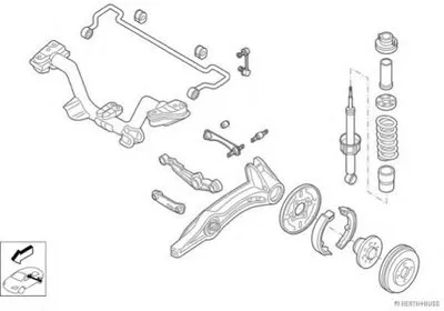Рулевое управление; Подвеска колеса HERTH+BUSS JAKOPARTS купить