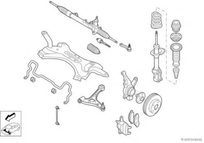 Рулевое управление; Подвеска колеса HERTH+BUSS JAKOPARTS купить