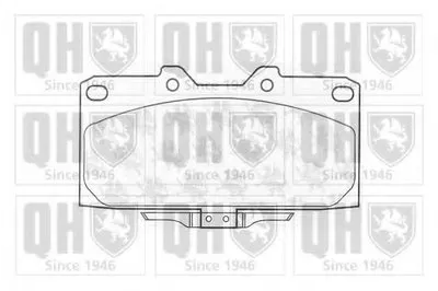 Комплект тормозных колодок, дисковый тормоз QUINTON HAZELL купить
