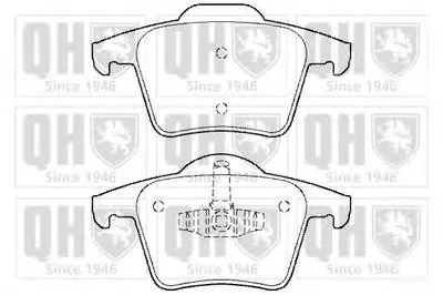 Комплект тормозных колодок, дисковый тормоз QUINTON HAZELL купить