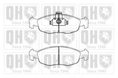 Комплект тормозных колодок, дисковый тормоз QUINTON HAZELL купить