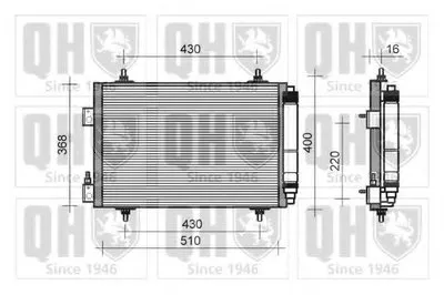 Конденсатор, кондиционер QUINTON HAZELL купить