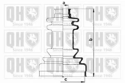 Комплект пылника, приводной вал QUINTON HAZELL купить
