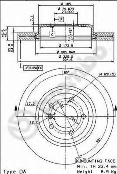 Тормозной диск COATED DISC LINE BREMBO купить