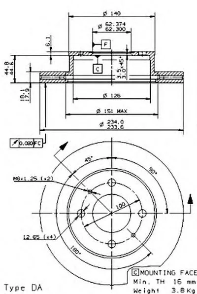 Тормозной диск AP купить