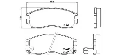 Комплект тормозных колодок, дисковый тормоз BREMBO купить