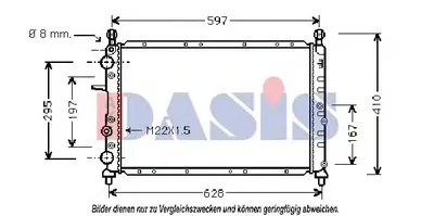 Радиатор, охлаждение двигателя AKS DASIS купить