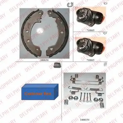 Комплект тормозных колодок DELPHI купить