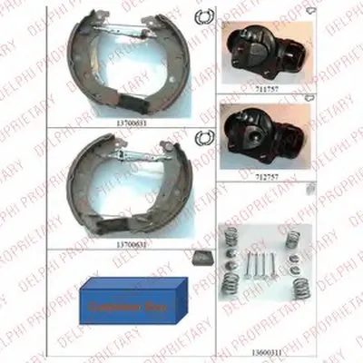 Комплект тормозных колодок DELPHI купить