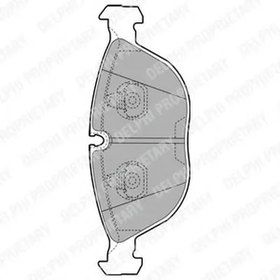 Комплект тормозных колодок, дисковый тормоз DELPHI купить
