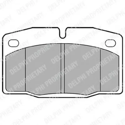 Комплект тормозных колодок, дисковый тормоз DELPHI купить