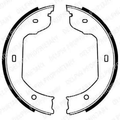 Комплект тормозных колодок, стояночная тормозная система DELPHI купить