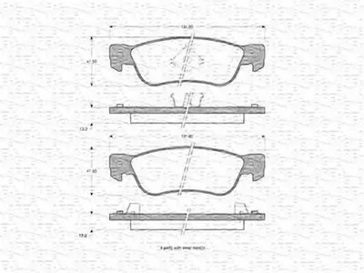 Комплект тормозных колодок, дисковый тормоз MAGNETI MARELLI купить