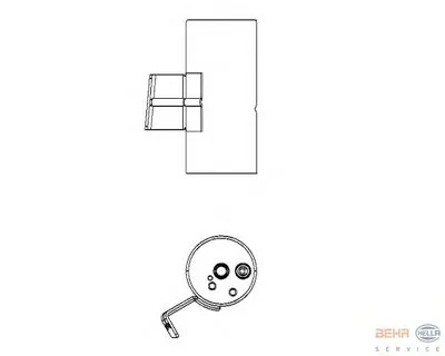 Осушитель, кондиционер BEHR HELLA SERVICE купить