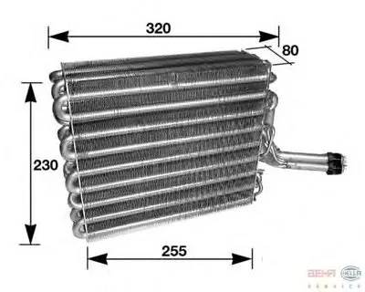 Испаритель, кондиционер BEHR HELLA SERVICE купить