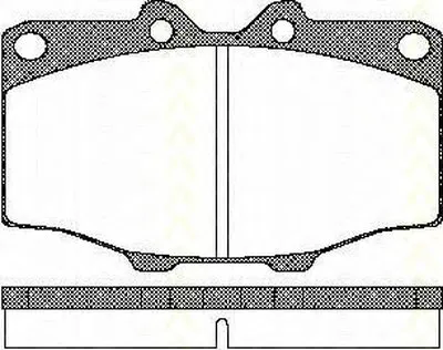 Комплект тормозных колодок, дисковый тормоз TRISCAN купить