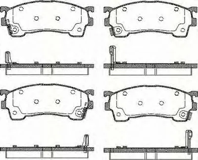 Комплект тормозных колодок, дисковый тормоз TRISCAN купить