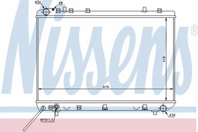 Радиатор, охлаждение двигателя NISSENS купить