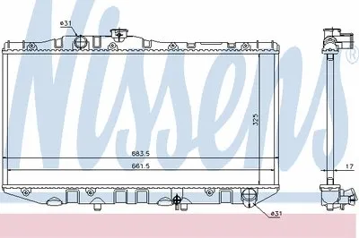 Радиатор, охлаждение двигателя NISSENS купить