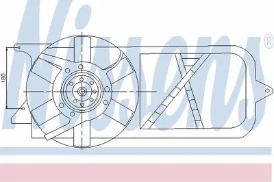 Вентилятор, охлаждение двигателя NISSENS купить