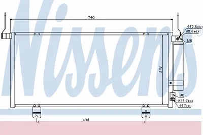 Конденсатор, кондиционер NISSENS купить