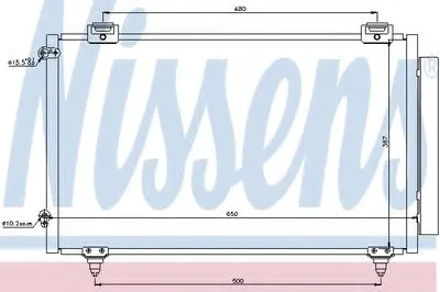 Конденсатор, кондиционер NISSENS купить