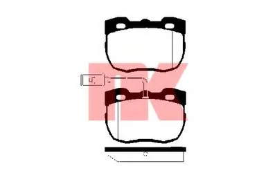 Комплект тормозных колодок, дисковый тормоз NK купить