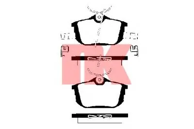 Комплект тормозных колодок, дисковый тормоз NK купить