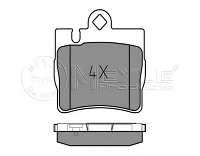 Комплект тормозных колодок, дисковый тормоз MEYLE купить