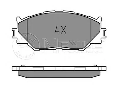 Комплект тормозных колодок, дисковый тормоз MEYLE купить