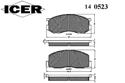 Комплект тормозных колодок, дисковый тормоз ICER купить