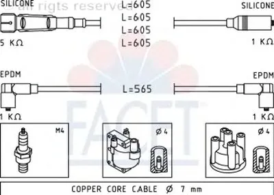 Комплект проводов зажигания FACET купить