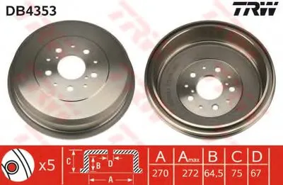 Тормозной барабан TRW купить