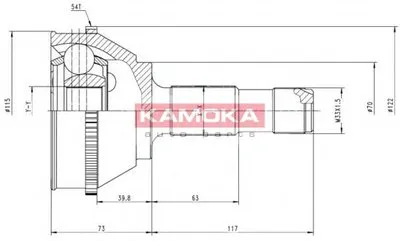 Шарнирный комплект, приводной вал KAMOKA KAMOKA купить