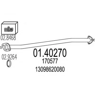 Труба выхлопного газа MTS купить